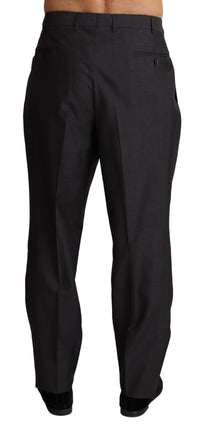 Thumbnail for Elegant Gray Skinny Dress Trousers