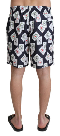 Thumbnail for Multicolor Card Deck Printed Swim Trunks