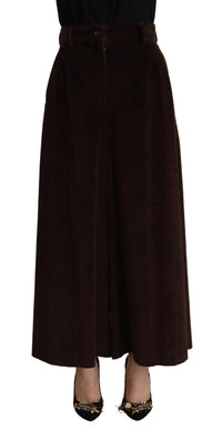 Thumbnail for Chic Bordeaux High-Waisted Corduroy Pants