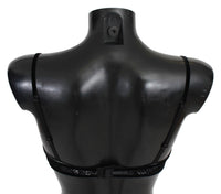 Thumbnail for Sleek Black Mesh Balconcino Bra