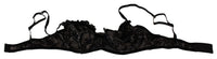 Thumbnail for Sleek Black Mesh Balconcino Bra