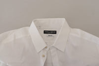 Thumbnail for Elegant White Peacock Feather Dress Shirt