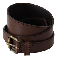 Thumbnail for Chic Dark Brown Leather Fashion Belt