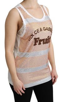 Thumbnail for Crystal Embellished Sleeveless Cotton Top