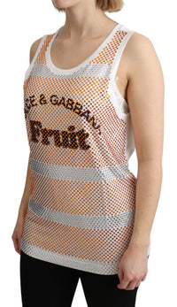 Thumbnail for Crystal Embellished Sleeveless Cotton Top