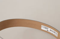 Thumbnail for Engraved Silver-Toned Leather Belt