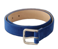 Thumbnail for Elegant Velvet Metal-Logo Belt