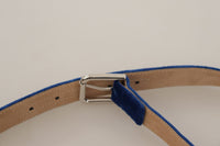 Thumbnail for Elegant Velvet Metal-Logo Belt