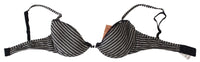 Thumbnail for Blue Stripes Lace Reggiseno Bra