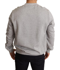 Thumbnail for Regal Crown Cotton Sweater - Sophisticated Gray