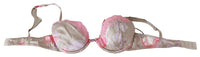 Thumbnail for Chic Pink Lace Silk Blend Push Up Bra