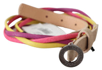 Thumbnail for Multicolor Twisted Faux Leather Belt