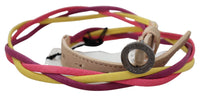 Thumbnail for Multicolor Twisted Faux Leather Belt
