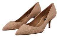 Thumbnail for Elegant Beige Leather Pumps