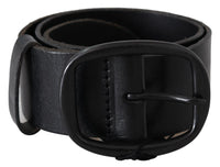 Thumbnail for Elegant Black Leather Waist Belt