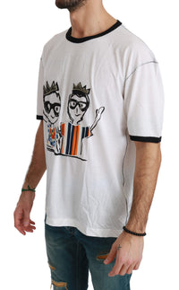 Thumbnail for Elegant White Silk-Blend Men's T-Shirt