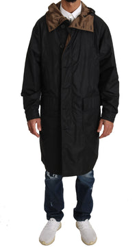 Thumbnail for Elegant Reversible Hooded Raincoat