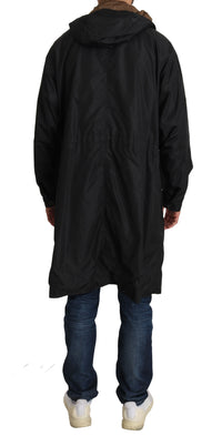 Thumbnail for Elegant Reversible Hooded Raincoat