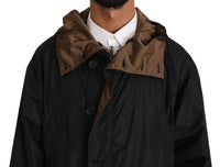Thumbnail for Elegant Reversible Hooded Raincoat