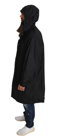 Thumbnail for Elegant Reversible Hooded Raincoat
