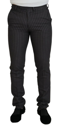 Thumbnail for Elegant Striped Dress Pants for Men