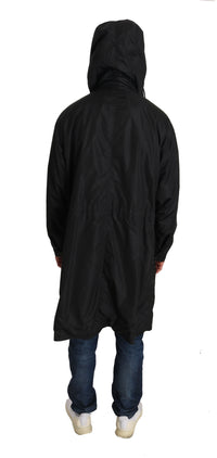 Thumbnail for Elegant Reversible Hooded Raincoat