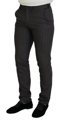 Thumbnail for Elegant Striped Dress Pants for Men