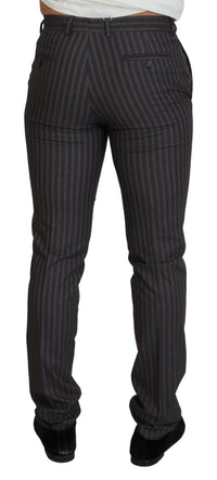 Thumbnail for Elegant Striped Dress Pants for Men