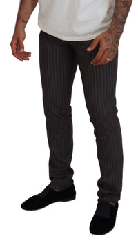 Thumbnail for Elegant Striped Dress Pants for Men