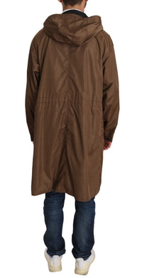 Thumbnail for Elegant Reversible Hooded Raincoat