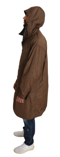 Thumbnail for Elegant Reversible Hooded Raincoat