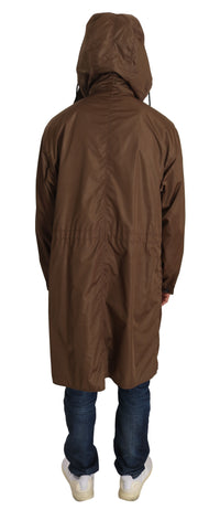 Thumbnail for Elegant Reversible Hooded Raincoat