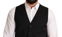 Thumbnail for Elegant Black Formal Dress Vest