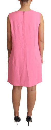 Thumbnail for Elegant Pink Shift Knee Length Dress