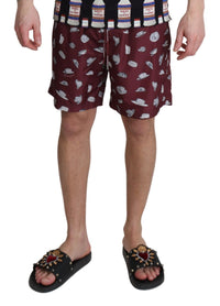 Thumbnail for Elegant Maroon Beachwear Trunks