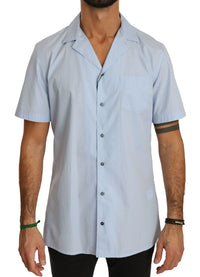 Thumbnail for Elegant Blue Cotton Casual Shirt