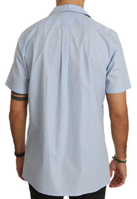 Thumbnail for Elegant Blue Cotton Casual Shirt