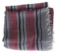 Thumbnail for Elegant Multicolor Striped Wool Scarf