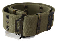 Thumbnail for Chic Army Green Cotton Waist Belt