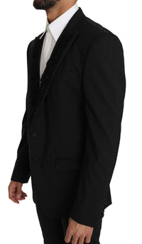 Thumbnail for Elegant Black Slim Fit Martini Blazer Jacket