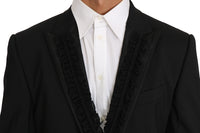 Thumbnail for Elegant Black Slim Fit Martini Blazer Jacket
