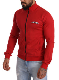 Thumbnail for Red DG Motor Club Zipper Stretch Sweater