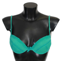 Thumbnail for Luxurious Green Cotton Push Up Bra