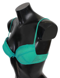 Thumbnail for Luxurious Green Cotton Push Up Bra