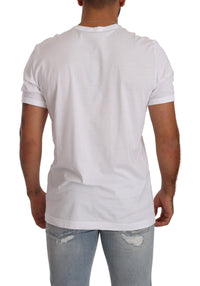 Thumbnail for Elegant White Cotton Crewneck Tee