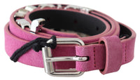 Thumbnail for Fuschia Pink Leather Waist Belt