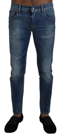 Thumbnail for Elegant Slim Fit Italian Denim Jeans