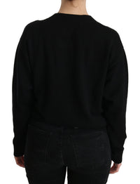 Thumbnail for Elegant Black Cashmere Cardigan Top