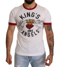 Thumbnail for Exquisite Angelic Motif Cotton T-Shirt