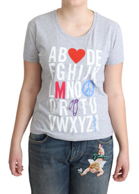 Thumbnail for Elegant Alphabet Printed Cotton Tee